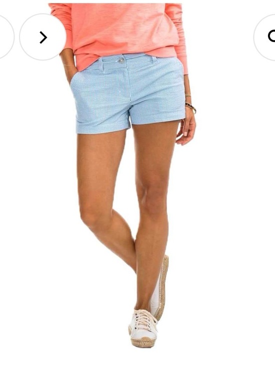 Southern Tide Pants - Southern Tide Leah Seersucker Shorts in “Boat Blue” Size 8 NWT